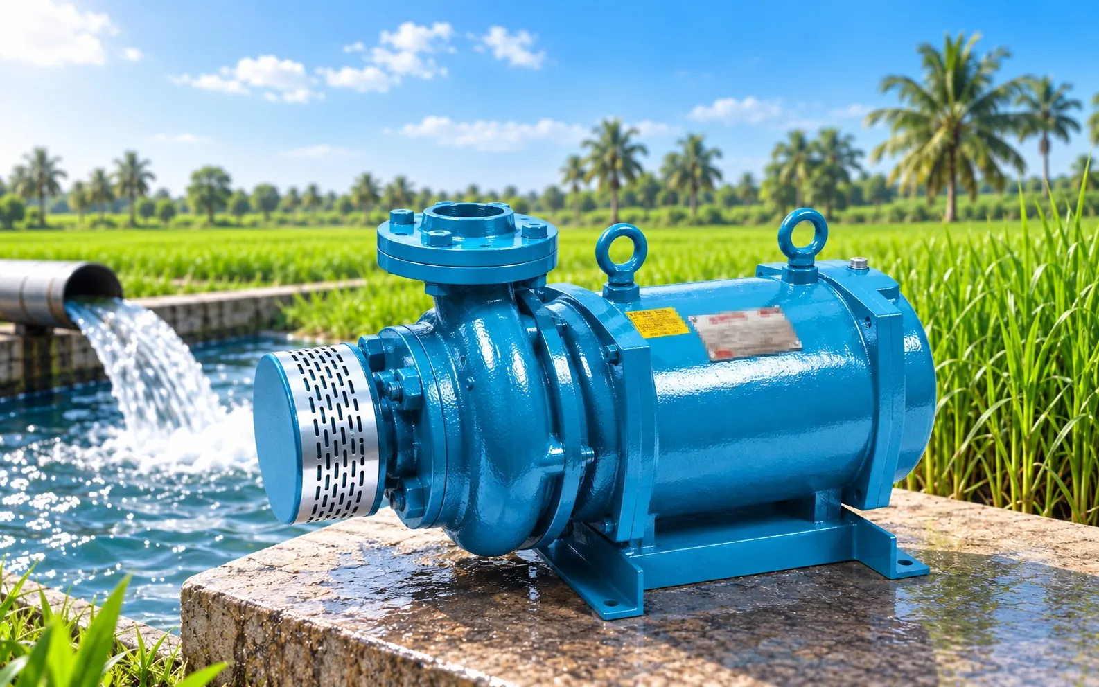 Horizontal Three Phase Openwell Submersible Monoblocks (EAM / ECM Series)