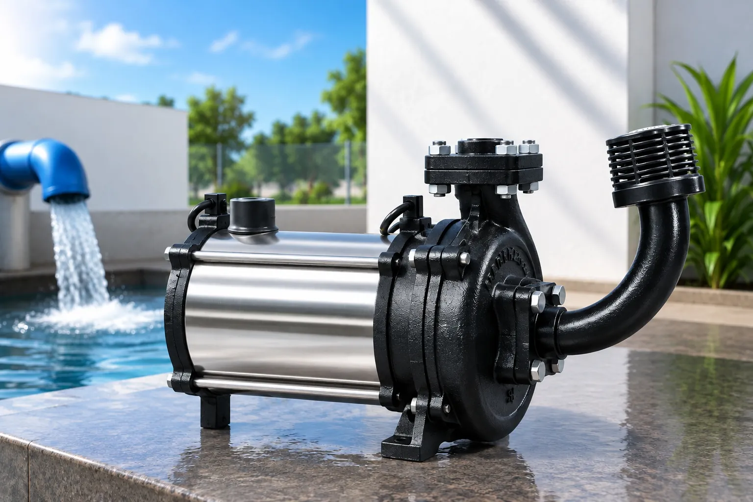 Horizontal Single Phase Openwell Submersible Monoblocks (BV, GOC, SLICK Series)